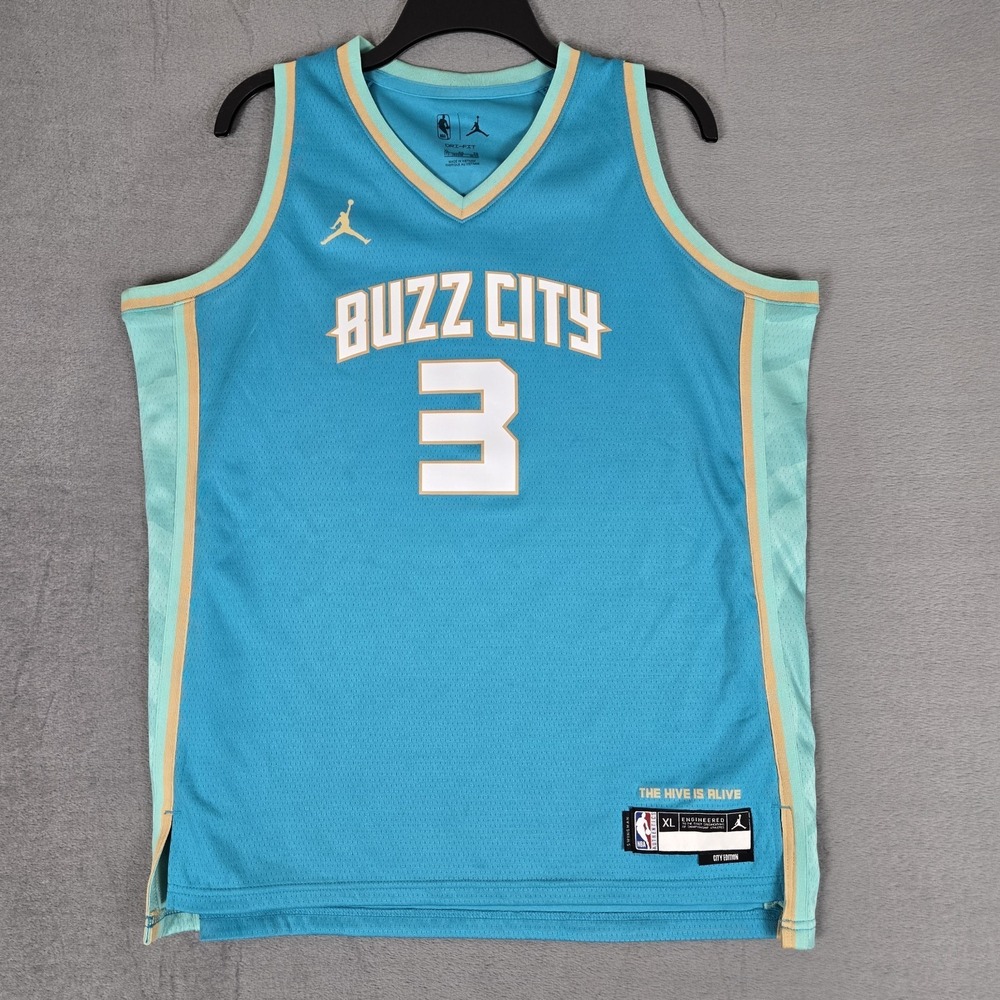Charlotte Hornets‎ Jersey Mens XL Buzz City Nike Jordan Swingman Terry Rozier
